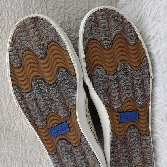 Keds Since 1916 Cream Crochet Fabric Upper Almond Toe Low Heel Slip On Sneaker - Picture 8 of 16